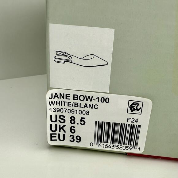 NEW Ted Baker Green Jewel Bow Jane Slingback D'orsay Flats US 8.5 NEW Ted - Picture 7 of 7